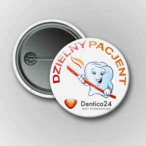 Przypinka Dentica24 Dzielny pacjent