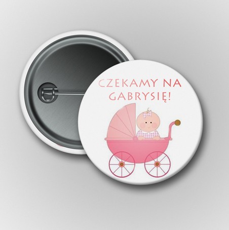 Przypinki - Baby shower