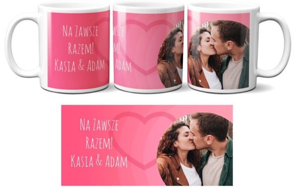 Foto kubek walentynki