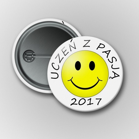 Przypinka uczeń z pasją