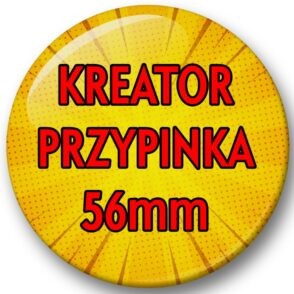 Przypinka własny wzór 56mm