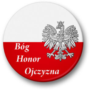 Przypinki - Bóg Honor Ojczyzna