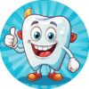Naklejki Dzielny Pacjent - Zęby Dentysta
