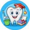 Naklejki Dzielny Pacjent - Zęby Dentysta