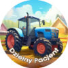 Naklejki Dzielny Pacjent - Samochody Pojazdy Koparki