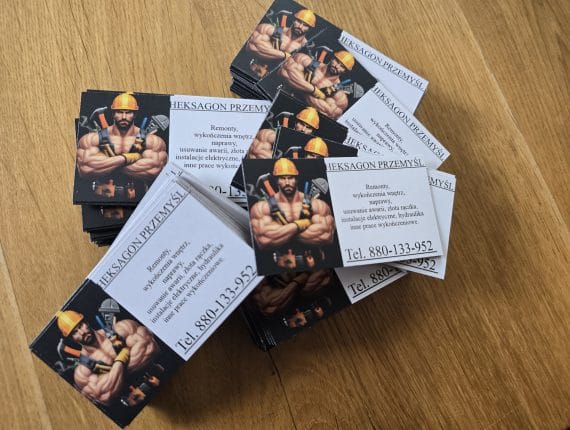 Zestaw personalizowanych magnesów na lodówkę wykonanych na folii magnetycznej według projektu klienta.