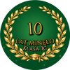 Wzór: Przypinka 10 Lat Minęło – napis 10 lat minęło i pole klasa na eleganckiej grafice