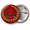 Przypinka Absolwenci po Latach: przypinka na spotkanie klasowe z napisem Absolwenci po latach oraz polem nazwa szkoły (np. Nazwa szkoły) – przód i aluminiowy tył z agrafką