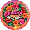 Wzór: Przypinka Aloha Nowy Roku – sylwestrowa grafika z napisem Aloha Nowy Roku!