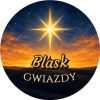 Wzór: Przypinka Blask Gwiazdy – grafika z napisem Blask gwiazdy