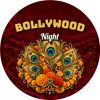 Wzór: Przypinka Bollywood Night – sylwestrowa grafika z napisem Bollywood Night