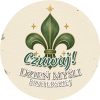 Wzór: Przypinka Czuwaj Zielona Lilijka – grafika z napisem Czuwaj! Dzień Myśli Braterskiej