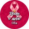 Wzór: Przypinka Dbam o Siebie Imię – napis Dbam o siebie i pole imię