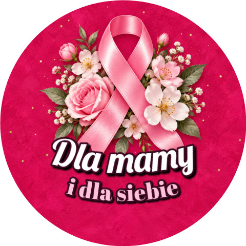 Wzór: Przypinka Dla Mamy i dla Siebie – grafika z napisem Dla mamy i dla siebie