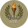 Wzór: Przypinka Dobra Myśl – grafika z napisem Dobra myśl
