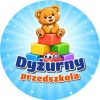 Wzór: Przypinka Dyżurny Przedszkola Klocki – kolorowa grafika z napisem Dyżurny przedszkola