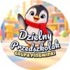 Wzór: Przypinka Dzielny Przedszkolak Grupa Pingwinki – napis Dzielny Przedszkolak i pole grupa