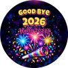 Wzór: Przypinka Good Bye 2026 Hello 2027 – sylwestrowa grafika z napisem Good bye 2026 Hello 2027!