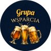 Wzór: Przypinka Grupa Wsparcia Trzy Piwa Rzemieślnicze – grafika z napisem Grupa wsparcia