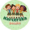 Wzór: Przypinka Harcerska Paczka – grafika z napisem Harcerska paczka