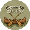 Wzór: Przypinka Harcerska Przygoda – grafika z napisem Harcerska przygoda