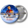 Przypinka Idę w Orszaku Lampion: przypinka na Orszak Trzech Króli z napisem Idę w orszaku oraz polem imię (np. Kuba) – przód i aluminiowy tył z agrafką