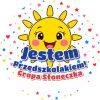 Wzór: Przypinka Jestem Przedszkolakiem Grupa Słoneczka – napis Jestem Przedszkolakiem! i pole grupa