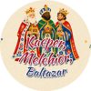 Wzór: Przypinka Kacper Melchior Baltazar – grafika z napisem Kacper, Melchior, Baltazar