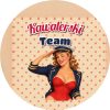 Wzór: Przypinka Kawalerski Team Pin-up Kapitan – grafika z napisem Kawalerski Team