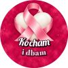 Wzór: Przypinka Kocham i Dbam – grafika z napisem Kocham i dbam