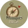Wzór: Przypinka Kompas Serca – grafika z napisem Kompas serca