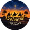 Wzór: Przypinka Królewski Orszak Karawana – grafika z napisem Królewski orszak