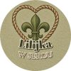 Wzór: Przypinka Lilijka w Sercu – grafika z napisem Lilijka w sercu