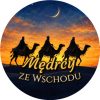 Wzór: Przypinka Mędrcy ze Wschodu – grafika z napisem Mędrcy ze Wschodu