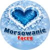 Wzór: Przypinka Morsowanie Łączy – zimowa grafika z napisem Morsowanie łączy