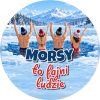 Wzór: Przypinka Morsy to Fajni Ludzie – zimowa grafika z napisem Morsy to fajni ludzie