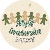Wzór: Przypinka Myśl Braterska Łączy – grafika z napisem Myśl braterska łączy