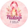 Wzór: Przypinka Nadzieja i Siła – grafika z napisem Nadzieja i siła