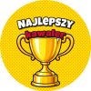 Wzór: Przypinka Najlepszy Kawaler Komiksowy Puchar – grafika z napisem Najlepszy kawaler