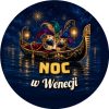 Wzór: Przypinka Noc w Wenecji – sylwestrowa grafika z napisem Noc w Wenecji