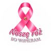 Wzór: Przypinka Noszę Róż bo Wspieram – grafika z napisem Noszę róż bo wspieram