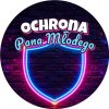 Wzór: Przypinka Ochrona Pana Młodego Neonowa Odznaka – grafika z napisem Ochrona Pana Młodego