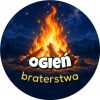 Wzór: Przypinka Ogień Braterstwa – grafika z napisem Ogień braterstwa