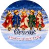 Wzór: Przypinka Orszak Małych Królów – grafika z napisem Orszak małych królów