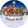 Wzór: Przypinka Orszak Trzech Króli Miejscowość Sztandary – napis Orszak Trzech Króli i pole miejscowość