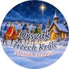 Wzór: Przypinka Orszak Trzech Króli Parafia Kościółek – napis Orszak Trzech Króli i pole nazwa parafii