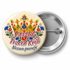 Przypinka Orszak Trzech Króli Parafia Ludowa Korona: przypinka na Orszak Trzech Króli z napisem Orszak Trzech Króli oraz polem nazwa parafii (np. Nazwa parafii) – przód i aluminiowy tył z agrafką