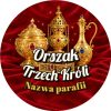 Wzór: Przypinka Orszak Trzech Króli Parafia Złote Dary – napis Orszak Trzech Króli i pole nazwa parafii