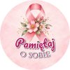Wzór: Przypinka Pamiętaj o Sobie – grafika z napisem Pamiętaj o sobie