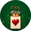 Wzór: Przypinka Pan Młody Karta z Koroną – grafika z napisem Pan Młody